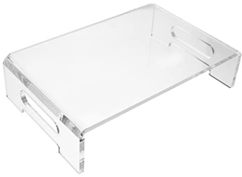 Cabilock Computer Monitor Riser Stand for Home Office Adjustable Desktop Monitor Stand Smooth Edges Ergonomic Design for Enhanced Comfort and Space Saving