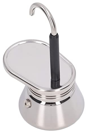 in Acciaio Inossidabile Caffettiera Italiana Beccuccio Singolo in Acciaio Inossidabile Caffettiera Italiana Leggera in Acciaio Inossidabile per Campeggio All'aperto