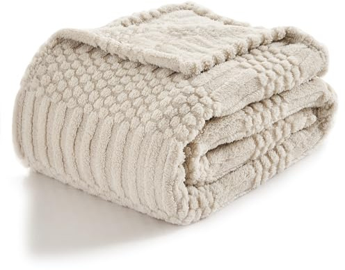lifein Throw Blanket for Couch-Beige Boho Throw Blanket, Tan Soft Fleece Plush Lightweight Blankets&Throws for Spring, Fuzzy Camel Blankets for Livingroom Bed Sofa Chair (50x60,Taupe/Khaki)
