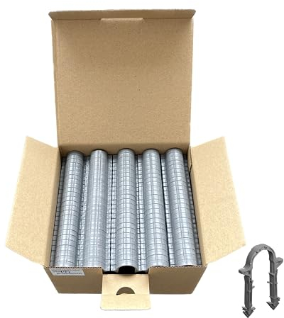 5000 Stück UPONOR Tackernadeln für Fußbodenheizung | Höhe 50 mm | Fußbodenheizungsrohr 14-20mm | für Fussbodenheizung Rohrhalter | Nadeln für Rohr | Clips | Rohrklammern