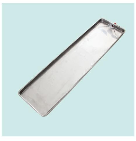 Metall-Tropfschale für Klimaanlage, Außengerät, mit Ablaufloch und Schlauch, tragbarer Wassersammler (200,9 x 23,9 cm)