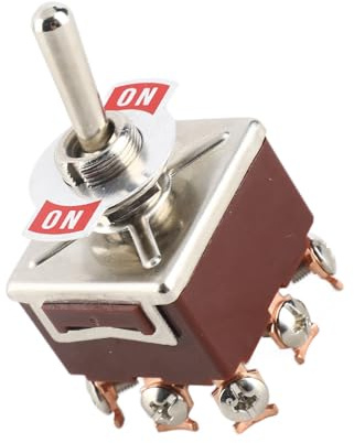 LUCKDANO Interrupteur à Bascule 2 Positions – 3PDT 9 Broches – Facile à Utiliser, Durable, Taille Compacte – Convient pour les Applications Automobiles et industrielles.