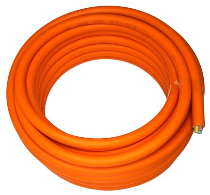 Heavy Duty Flexible Rubber Power Cable, 3 Core, 2.5mm², H07RN-F Orange High Visibility, Indoor/Outdoor Use - Various Lengths (3x2.5mm², 10, meter)