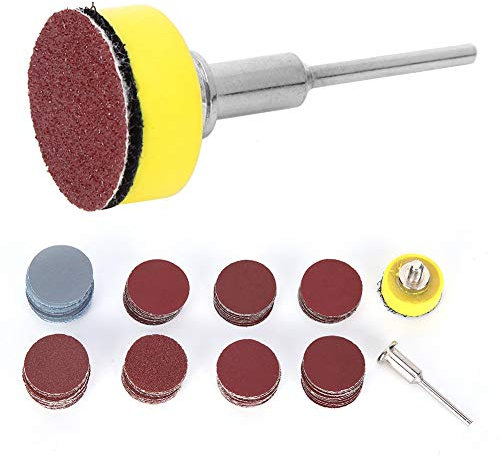 Disco Abrasivo, Dischi Abrasivi 1 Pollice Carta Abrasiva Autoadesiva Foglio Abrasivo Confezione di Carta Vetrata Assortimento Tampone per Lucidatura per Trapano Carta Abrasiva