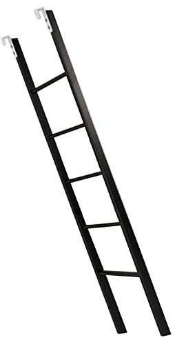 SZITW Échelle de lit superposé de 150 cm - Échelle de lit superposé légère sur Pied pour Caravane, Camping-Car, Camping-Car, Maison, collège, dortoir, échelle de lit de Remplacement avec Crochets