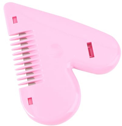 SAFIGLE Cortapelos Peine Recortador De Pelo Flequillo Peine Doble Reparador De Cabello Acero Inoxidable