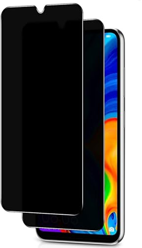 TuFun Schutzfolie für Huawei P30 Lite für Panzerglas Sichtschutz, [2 Stück] Anti-Spy Displayschutz, 9H Härte Sichtschutzfolie, Anti-Spähen, Blasenfreie Privacy - Schwarz