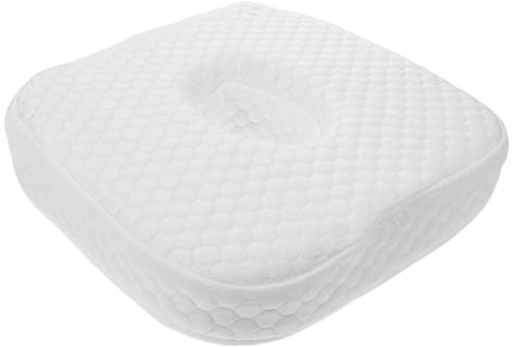 PRETYZOOM Cuscino per Piercing All'orecchio con Foro Singolo Cuscino da Viaggio in Memory Foam per Dormire di Lato Supporto Ergonomico per Padiglione Auricolare Protezione da Pressione