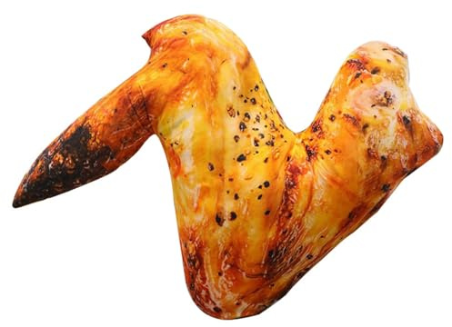 Owddddtnxc Fried Chicken Plush Simulation Food Pillow Chicken Wing Plush Toy Soft Throw Pillow for Home Car Decorations 24 Inch