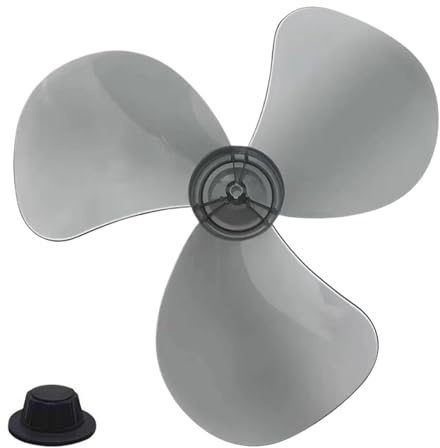 Hélice De Ventilateur, Pièce de Rechange pour Ventilateur de 40 cm avec Capuchon à Écrou, Pales de remplacement pour Hélice sur pied, Lames de Rechange pour Dortoir, Salon, Salle de Classe