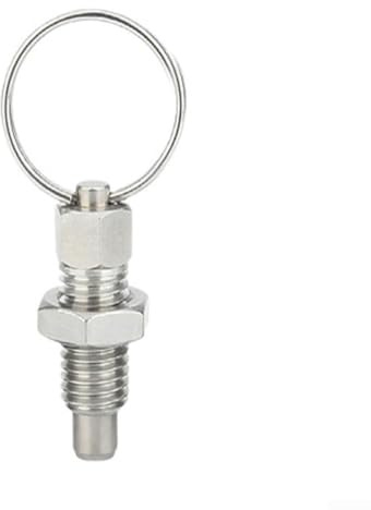 Marchfunny Perno a molla in acciaio inossidabile con anello di trazione, perno di bloccaggio a sgancio rapido per attrezzature da palestra e vari strumenti (M8 x 45)