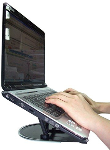 Q-Connect Aluminium Laptop Stand - Black
