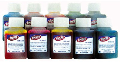 Majuscule-Encre A Dessiner Assorti - Coffret 10 Flacons 60 ML