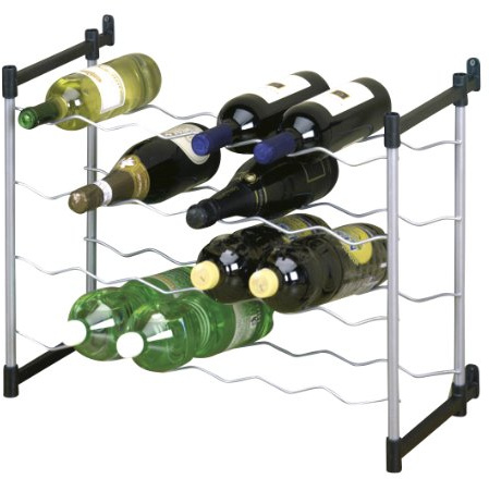 Metaltex 383724039 Flaschenregal für 24 Flaschen 59 x 26 x 45 cm Cabernet