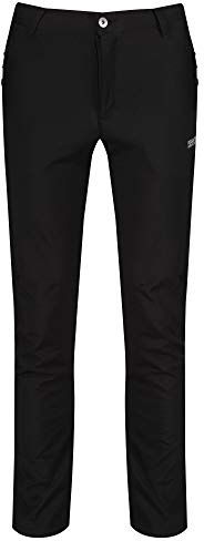 Regatta Geo Softshell II Pantalón Tejido elástico Isotex Impermeable y Transpirable Trousers, Hombre, Black, 32