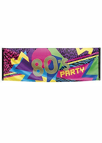 Boland Large 80s Party Decoration Flag Banner
