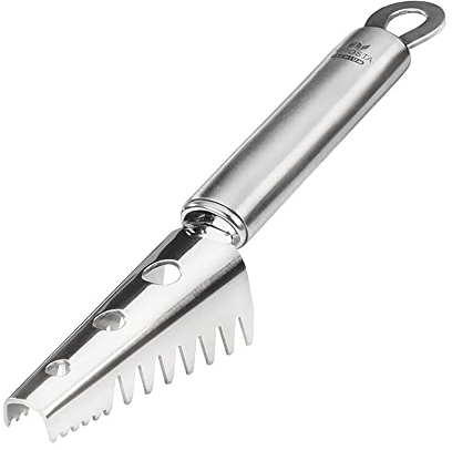 Nirosta Desescamador Pescado Mango, acero inox, color inox, 1 ud.