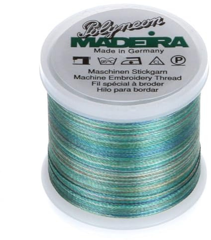 MADEIRA 9845 – – 1608 2-lagig Polyneon Polyester Stickgarn, 40 wt/135D 440 YD, Bunte Jungle