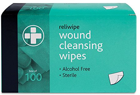 Reliance Medical 745 Reliance Reliwipe Sterile Wunde Reinigung Tücher, 100 Stück