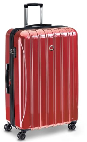 DELSEY PARIS Helium Aero Hardside Expandable Luggage with Spinner Wheels, Brick Red, Carry-On 19 Inch