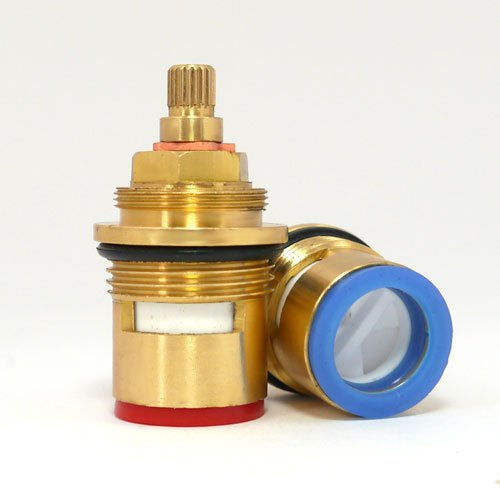 3/4 Keramik-Oberteile Ventiloberteil armaturen Innenoberteil messing Vierteldrehung. 20 Zähne auf Spindel. 53mm