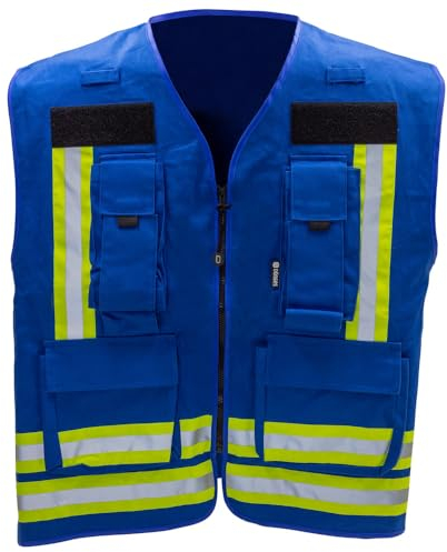 Dönges Kennzeichnungsweste, blau (führungskräfte Warnweste Funktionsweste Einsatzleiter Einsatzabschnittsleiter Zugführer Gruppenführer Atemschutz Atemschutzüberwachung Fachberater Presse PSNV)