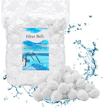 Forever Speed 1400g Filterballs für Sandfilteranlagen, Geeignet für Pool Filter, Schwimmbad und Aquarien Filteranlage, Poolreinigung Zubehör.Weiß Filterballs