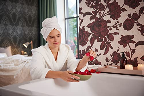 A.S. Création Livingwalls My Home My Spa Tapete Blumen Rot Rosa 387004 Vliestapete Schlafzimmer Romantisch 10,05x0,53m Made in Germany