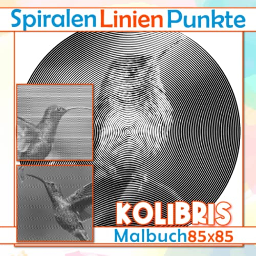 Kolibris Punkte Linien Spiralen Malbuch: 30 bunte Vogel-Malvorlagen für Fans jeden Alters zum Ausmalen und Spaß haben | Geschenke an besonderen Tagen