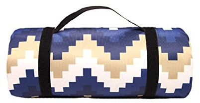 DOTBUY-SHOP Picknickdecke Wasserdicht, Campingdecke Stranddecke Wärmeisoliert Maschinenwaschbar Faltbar Picknickmatte, für Outdoor Strand Campen Wandern Ausflüge (Blaue Wellen,200x300cm)