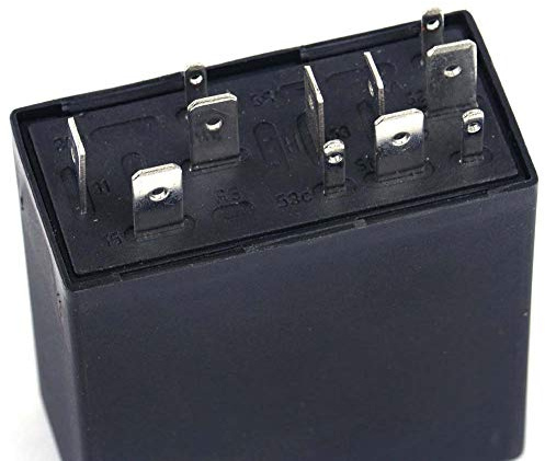 Relè di Controllo del Motore del Tergicristallo Intermittente Relè di Plastica e Metallo Nero 377 Relè di Controllo del Motore del Tergicristallo Intermittente per B5 Mk4 per