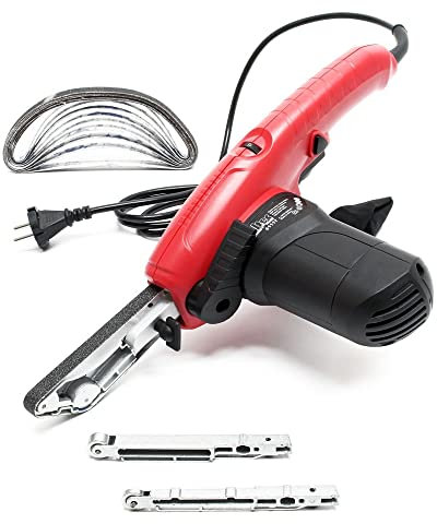 Générique - COFFRET LIME ELECTRIQUE PONCEUSE A BANDE ABRASIVE ETROITE 13 x 457 mm - 400 W