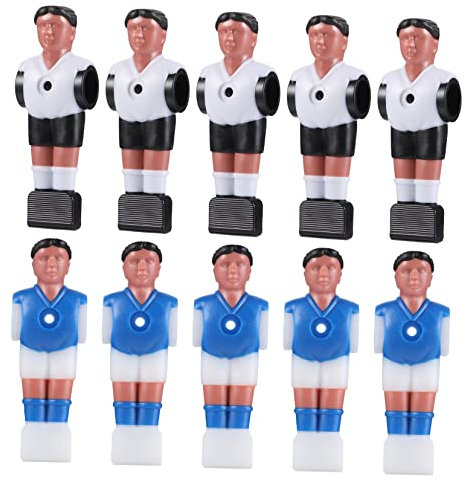 Milisten 10St Zubehör für Fußballmaschinen Wokständer für Gasherd Modelle von Tischfußballspielern Tischkicker Zubehör Tischkicker Ersatzteile Figur eines Fußballspielers