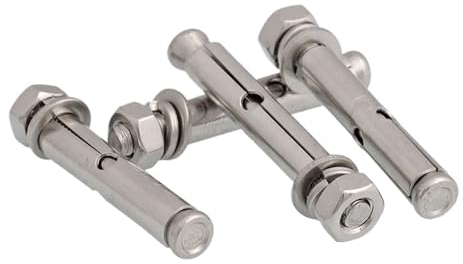 1/5 Stück M6 M8 M10 M12 316 A4 Edelstahl Sechskant-Expansionsschraubenhülse Betonankerbolzen (Color : 5pcs, Size : M10x100)