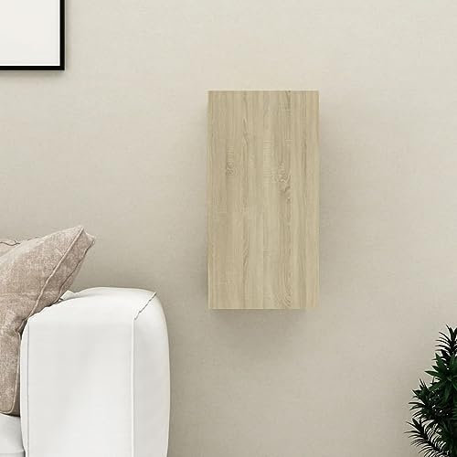 ShGaxin TV-skåp, TV-bord, TV-skåp, TV-skåp, TV-bord, vardagsrumsbord, TV-bord, vardagsrumsbord, TV-bord, spånskiva i ek Sonoma 30,5 x 30 x 60 cm