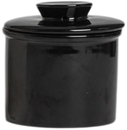 Mantequera de agua, mantequera de porcelana, mantequilla francesa, tarro de porcelana portátil con tapa, decoración de cocina, mantequillera de cerámica para inauguración de la casa