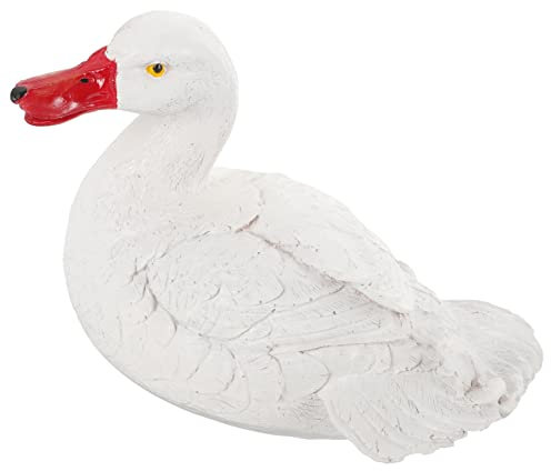 Milisten Schwimmende Teichente Dekofigur Realistische Gartenstatue Aus Robustem Harz Für Teich Und Außenbereich Leicht Und Tragbar Perfektes Angelzubehör Lebendige Für Gartenkunst