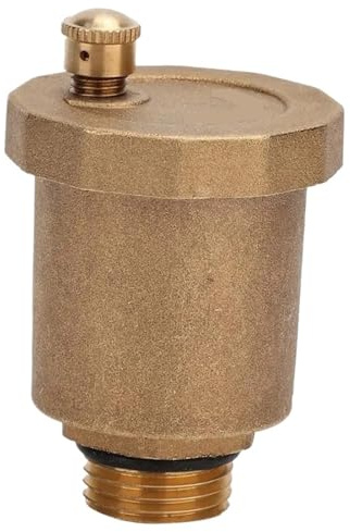 Automatisches Druckventil, Messing-Entlüftungsventil DN8 DN10 DN15 N20 for Solarwarmwasserbereiter, Standard 1/2 Zoll 3/8 Zoll 3/4 Zoll Außengewinde(1/2)