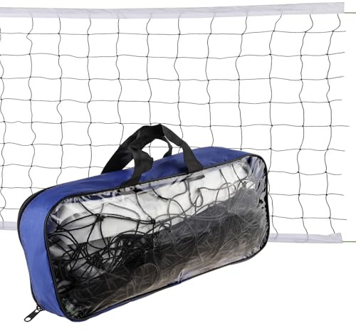 Tobefore Rete da pallavolo professionale per esterni e interni, 9,8 x 0,9 m, dimensioni ufficiali, con cavo per aeromobili resistente, sistema portatile per pallavolo, per cortile, spiaggia, campo