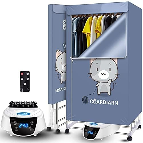 callmego Heated Clothes Airer Indoor Electric, 3 Tier Heated Indoor Clothes Drying Racks, Folding Clothing Airer (Blue, 3Tier 2300w)