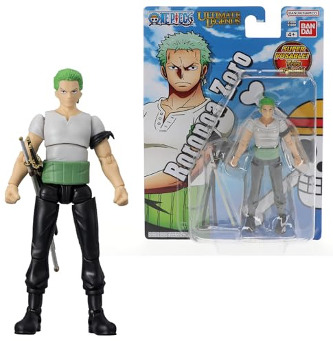 BANDAI - Ultimate Legends HD - Figurina One Piece 12 cm - Roronoa Zoro - Licenza ufficiale One Piece - Figurina articolata Zoro - Giocattolo per bambini 4 anni e + - VE91032