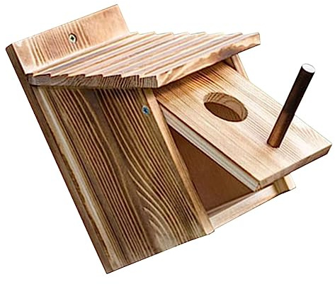 Milisten Nichoir pour Oiseaux De Jardin Nid Suspendu Maison De Petite pour Perroquets Et Autres Oiseaux Décoration Extérieure