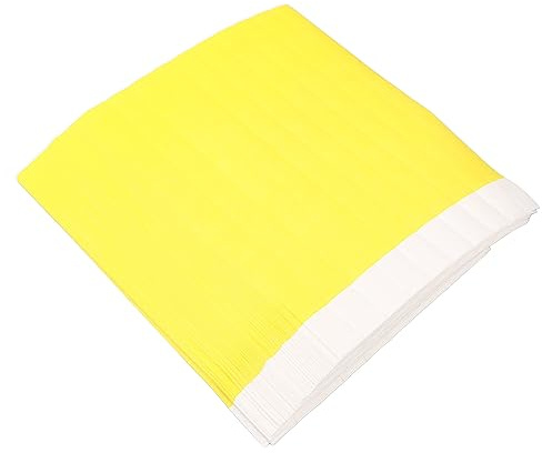 Eujgoov Les Bracelets en Papier Jaune à 500 Comptes, Résistants à la Déchirure, Imperméables, Faciles à Utiliser, pour Les événements à Grande échelle, Contrôle d'accès sécurisé et Précis