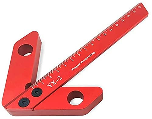 Détecteur d'angle, règle d'angle, pointeau central for le travail du bois, équerre, pointeau central, angle droit 45°-90°, jauge de traçage, outils auxiliaires for le travail du bois, rapporteur