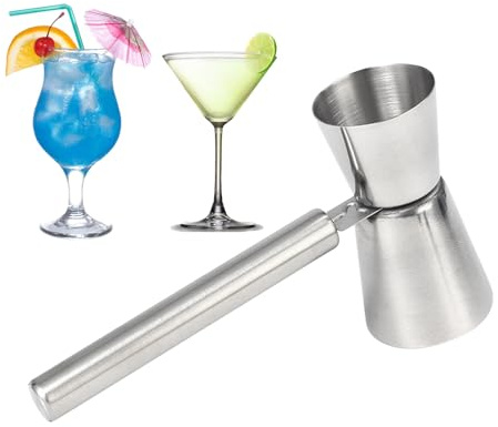 Croovepi Cocktail Measuring Jigger - Alcohol Jigger with Measurement,Bartender Supplies Drink Mixing Measure Tools for Beginners Professionals Enthusiasts Home Barbecue Picnic