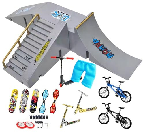 Finger-Skateboard-Rampen-Set – Mini- -Set, Finger-Roller-Zubehör, Lernmodelle für Büro, Rampenset für Kinder