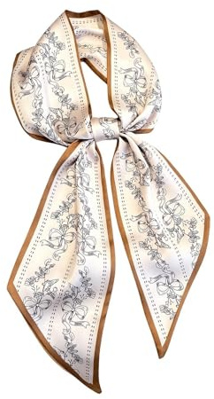 Satin huvudscarf, 145 x 13 x 0,1 cm, lätt modesjal, damväska, snyggt midjeband, halsscarf, andningsbart hårtillbehör för daglig resor sommar dejting
