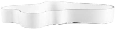 Iittala Schale Aalto 50 x 380 mm Weiß aus Glas