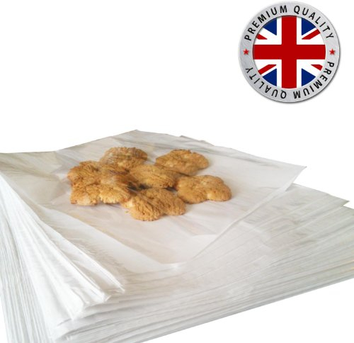 100 White Film Front Bags - Cellophane Clear Window Sandwich Food And Pastry Paper Bags 7 x 7 Inch