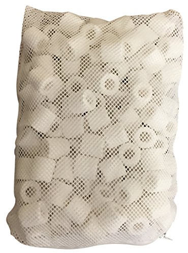 Finest-Filters 500g Ceramic Filter Rings Biological Filter Media in Bag for Aquarium/Pond Filters